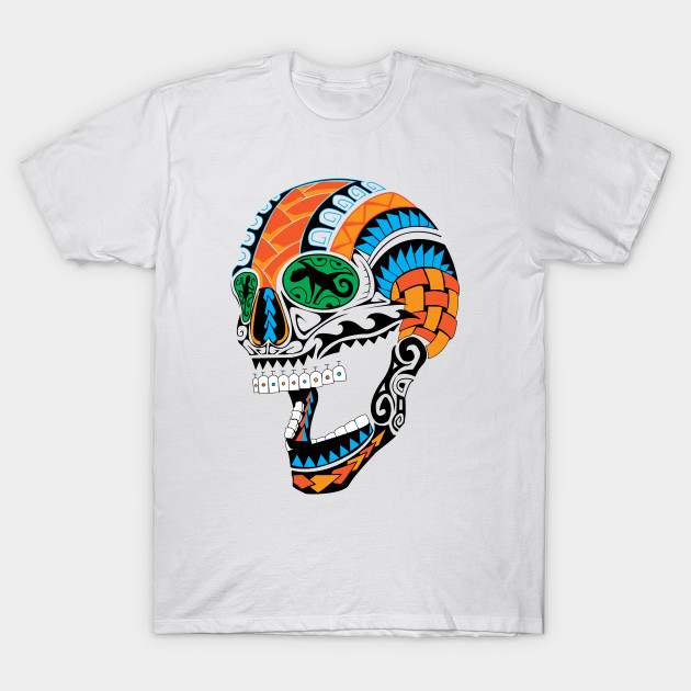 Tribal Sugar Skull T-Shirt-TOZ